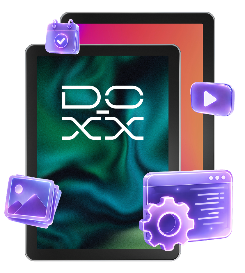 DO-XX central control panel on tablets