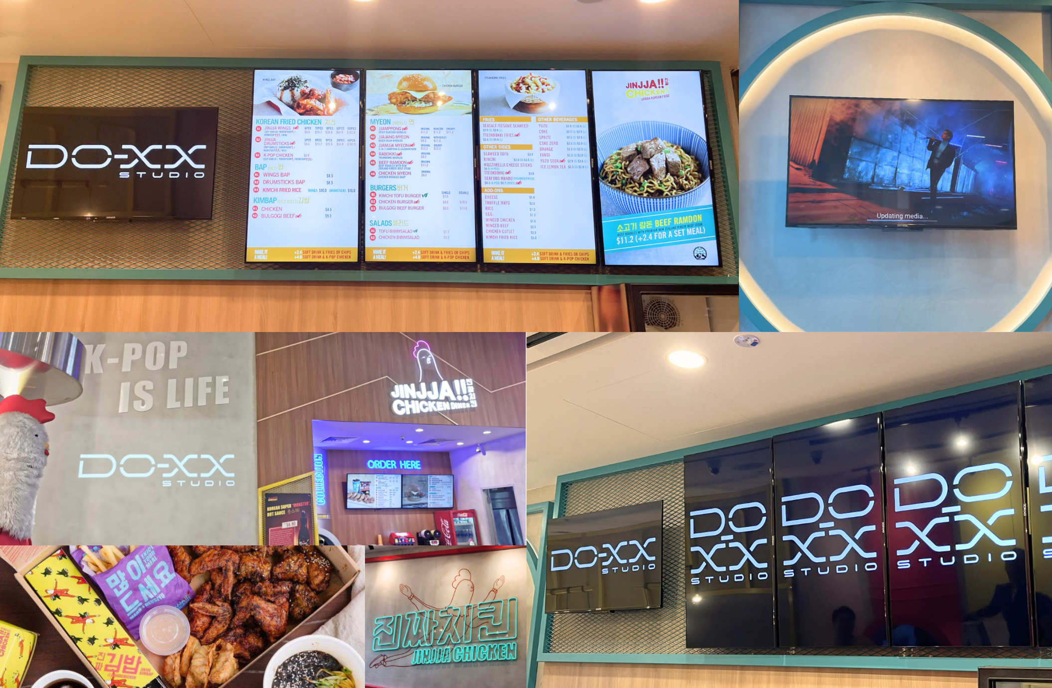 DO-XX displays at JINJJA Chicken