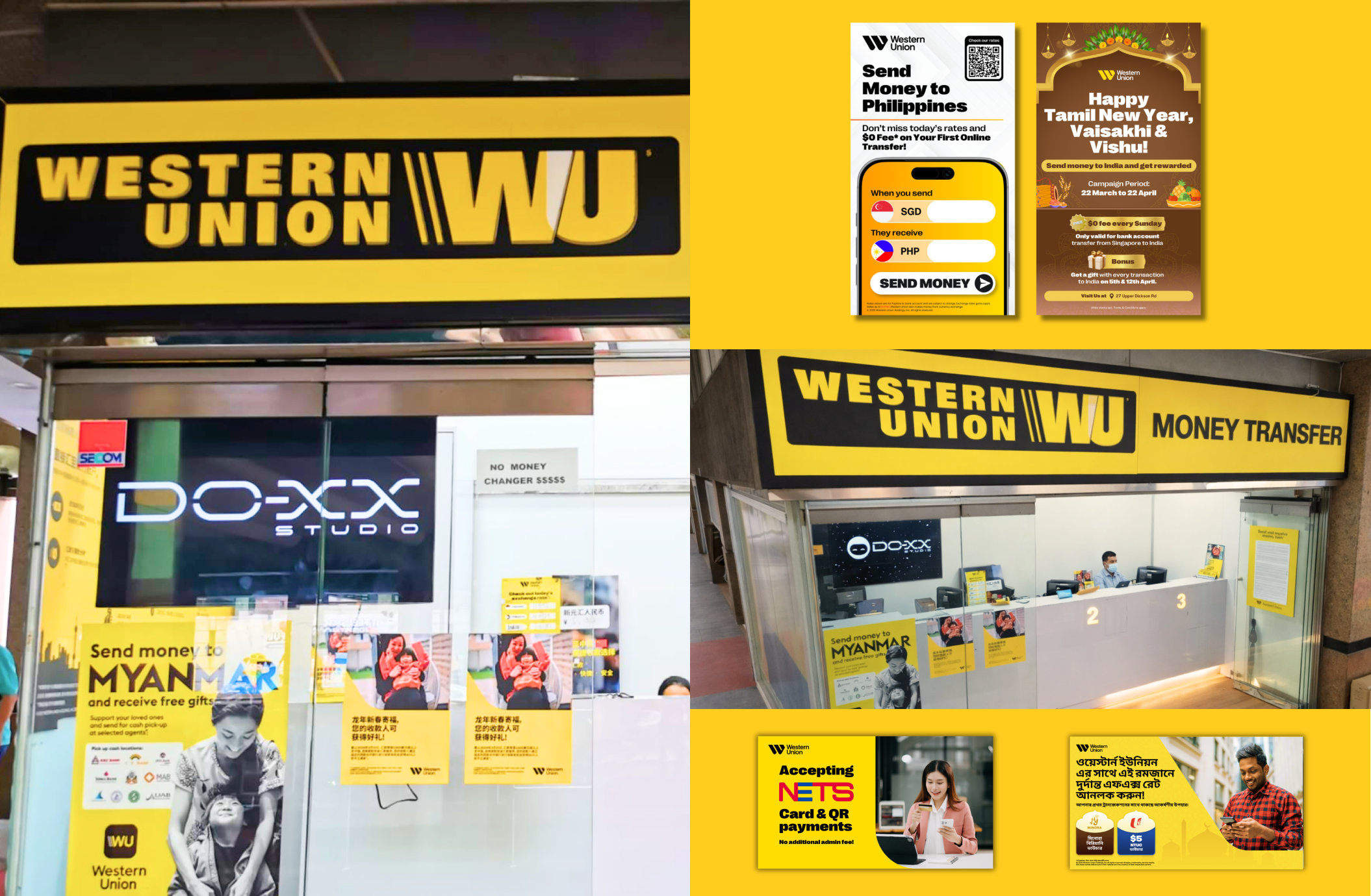 DO-XX displays at Western Union